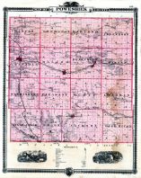 Poweshiek County, Iowa 1875 State Atlas